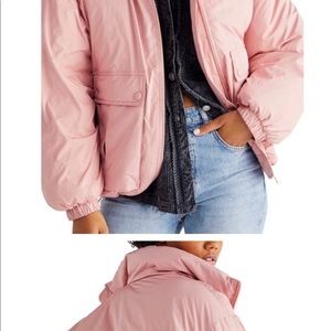 Free people duvet bomber jacket